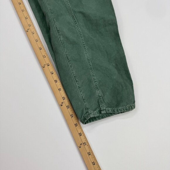 Citizens. of Humanity Surplus Utility Jumpsuit Green Size M Button Up Belted - Picture 10 of 14